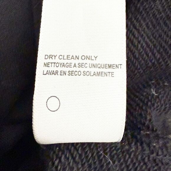 JAMES PERSE | Black Asymmetrical Zip Hooded Sweatshirt Jacket Hoodie | Size 2 - Picture 7 of 7